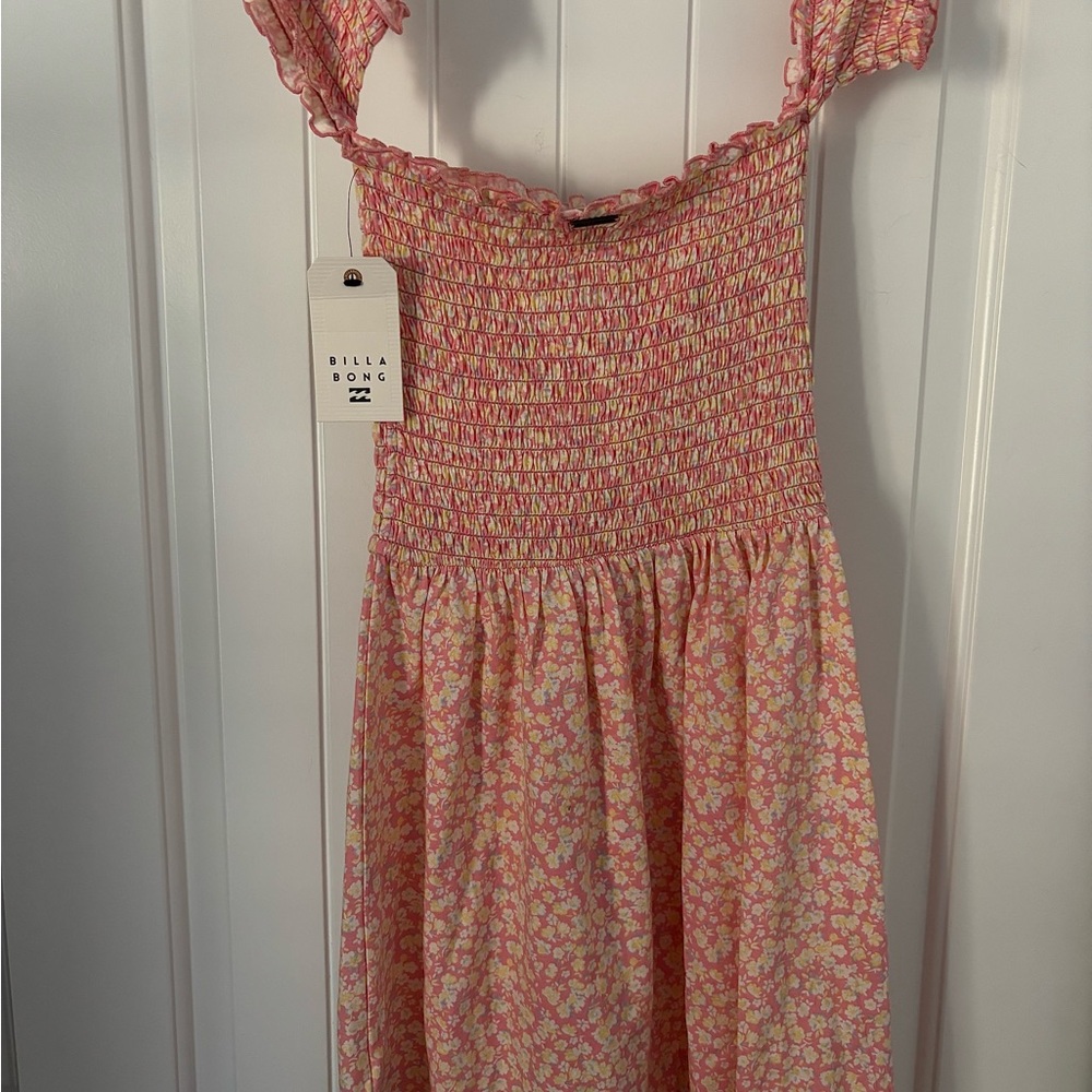Billabong Kids Dress in Pink and Yellow Floral